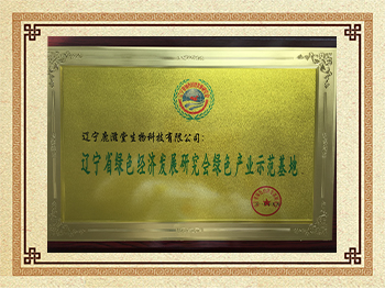遼寧省綠色經濟發展研究會(hui) 綠色產(chan) 業(ye) 示範基地